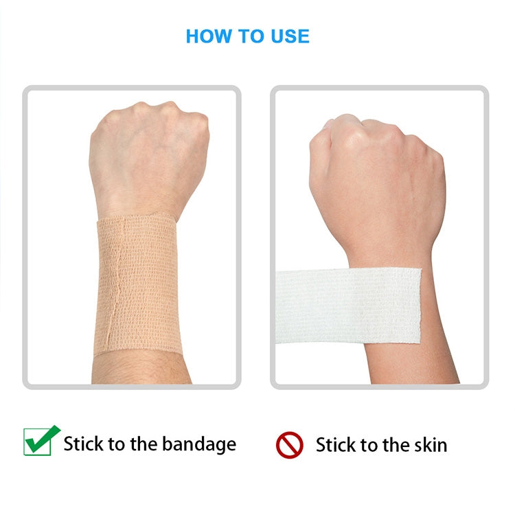 Bandage élastique auto-adhésif pour sport, 450 x 2,5 cm, 450 x 5 cm, 450 x 7,5 cm, 450 x 10 cm