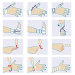 Bandage élastique auto-adhésif pour sport, 450 x 2,5 cm, 450 x 5 cm, 450 x 7,5 cm, 450 x 10 cm