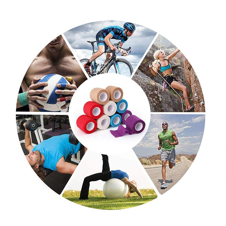 Bandage élastique auto-adhésif pour sport, 450 x 2,5 cm, 450 x 5 cm, 450 x 7,5 cm, 450 x 10 cm