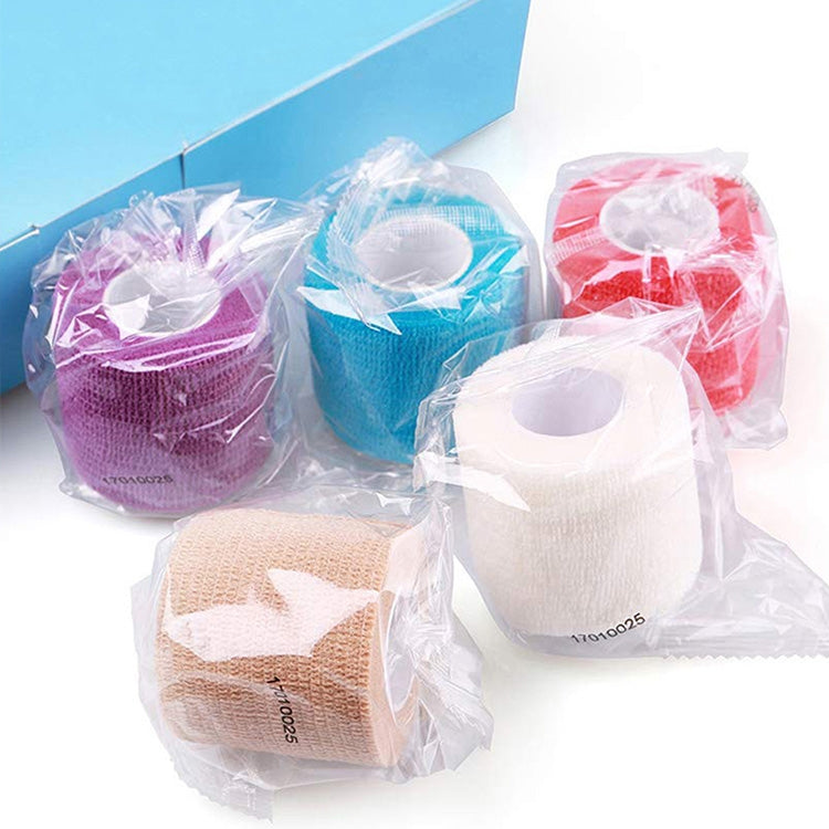 Bandage élastique auto-adhésif pour sport, 450 x 2,5 cm, 450 x 5 cm, 450 x 7,5 cm, 450 x 10 cm