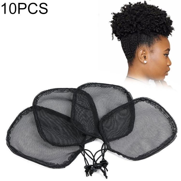 10 Bonnet pour Perruque, Fabrication de Chignons, Filet à Cheveux Noir Sans Cheveux