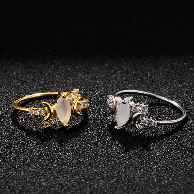 Bague Opale Blanche Femme Bagues de Fiançailles Cristaux, 10, 11, 5, 6, 7, 8, 9