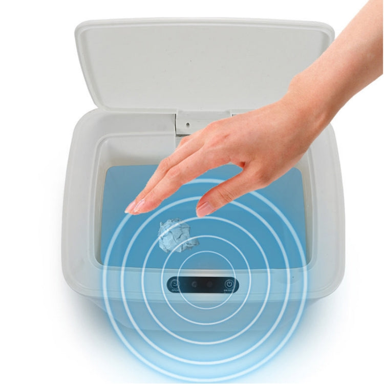 Poubelle à induction intelligente entièrement automatique avec couvercle, pour salon, cuisine, salle de bain, type rechargeable