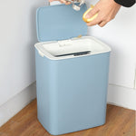 Poubelle à induction intelligente entièrement automatique avec couvercle, pour salon, cuisine, salle de bain, type rechargeable