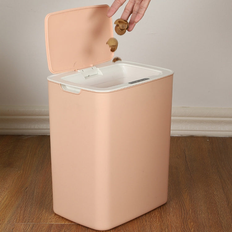 Poubelle à induction intelligente entièrement automatique avec couvercle, pour salon, cuisine, salle de bain, type rechargeable