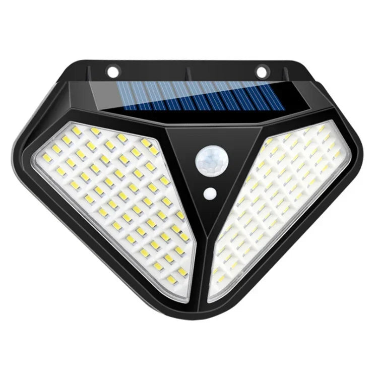 Lampe Solaire Murale Détecteur de Mouvement, Éclairage Extérieur Étanche pour Jardin et Villa, Lampadaire, 102 LED