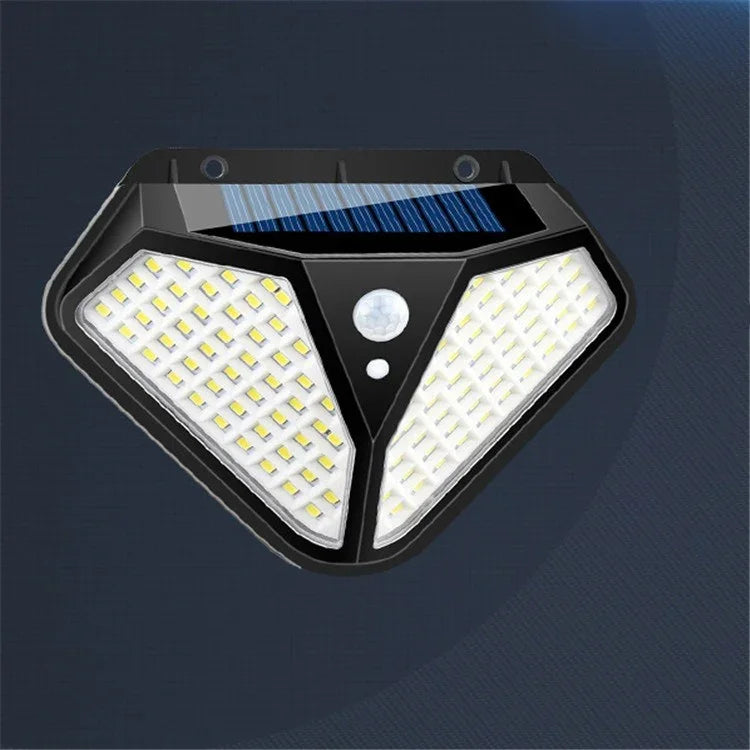 Lampe Solaire Murale Détecteur de Mouvement, Éclairage Extérieur Étanche pour Jardin et Villa, Lampadaire, 102 LED