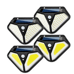 Lampe Solaire Murale Détecteur de Mouvement, Éclairage Extérieur Étanche pour Jardin et Villa, Lampadaire, 102 LED