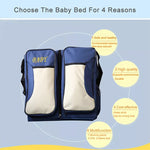 Lit pliable portable de voyage pour nouveau-né Sac à dos de maman