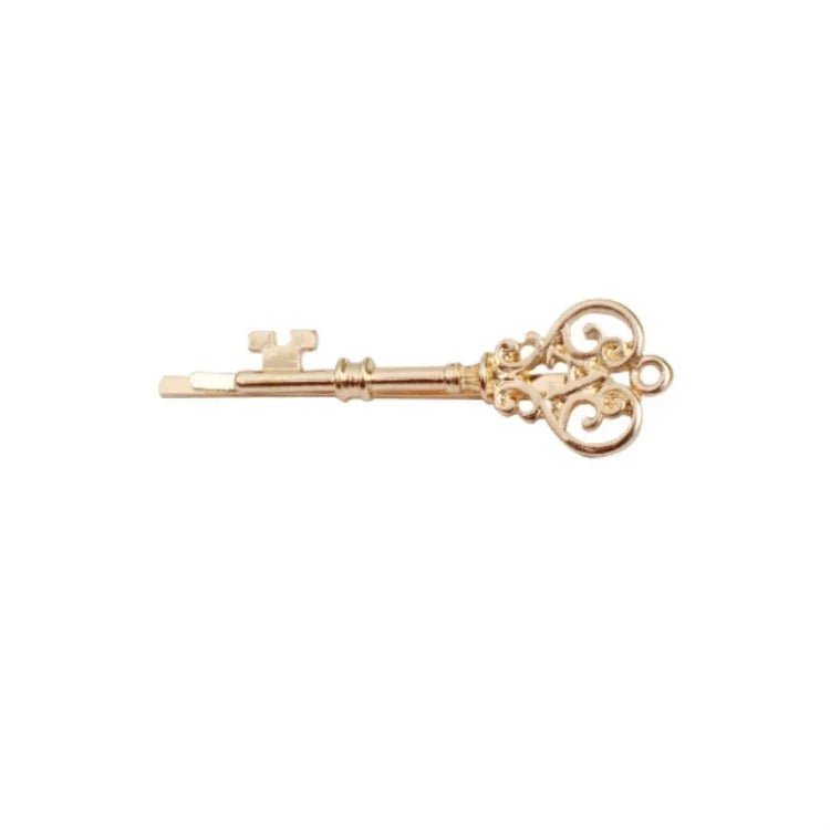 Épingle à Cheveux Vintage pour Femmes Mini Clé Épingle à Cheveux Pince à Mot Accessoires de Cheveux