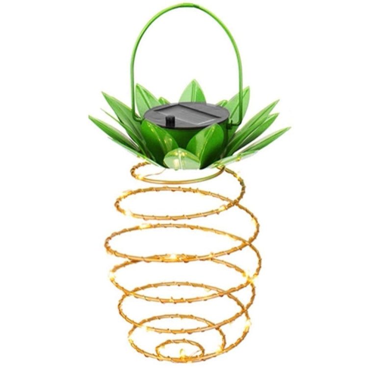 Lanterne solaire extérieure en fer ananas 30 LED, lustre télescopique, lumière moderne pour porche, 30 LED