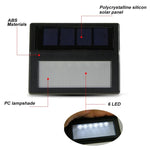 6 LED Extérieur IP65 Étanche Lampe de Jardin LED Énergie Solaire Capteur de Lumière Lumière Murale d'Urgence