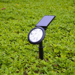 9 LED lampes solaires de jardin extérieures réglables IP65 étanches, changement de couleur, lumière blanc chaud + lumière blanche