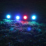 9 LED lampes solaires de jardin extérieures réglables IP65 étanches, changement de couleur, lumière blanc chaud + lumière blanche