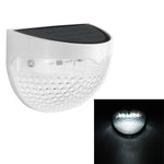 Lampe de clôture solaire semi-circulaire étanche IP55, à contrôle lumineux, pour jardin, lumière blanche chaude, lumière blanche