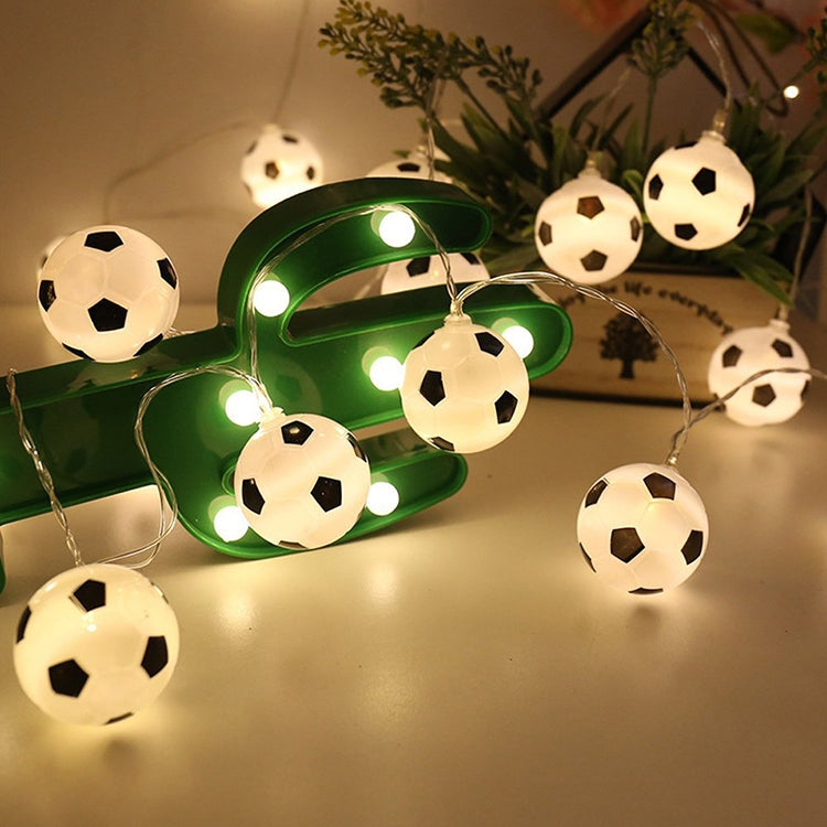 Guirlande lumineuse lanterne football KTV LED décorative créative, 1m 10 LED, 2m 20 LED, 3m 20 LED