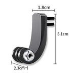 Accessoires pour caméras sportives GoPro HERO11 Black / HERO9 Black / DJI Osmo Action 3 : bras articulé vertical central, rallonge arquée, bras articulé universel centré, tête de transfert 1/4".