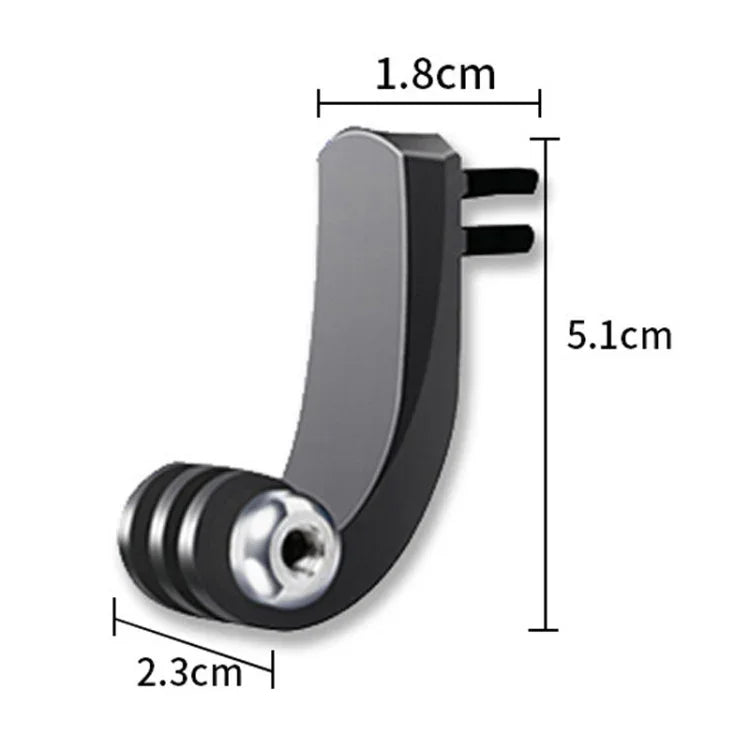 Accessoires pour caméras sportives GoPro HERO11 Black / HERO9 Black / DJI Osmo Action 3 : bras articulé vertical central, rallonge arquée, bras articulé universel centré, tête de transfert 1/4".