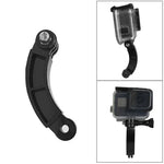 Accessoires pour caméras sportives GoPro HERO11 Black / HERO9 Black / DJI Osmo Action 3 : bras articulé vertical central, rallonge arquée, bras articulé universel centré, tête de transfert 1/4".