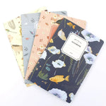 G12G108 Cahier de notes Peinture Journal Carnet de bord pour bureau et école, motif mignon nature fleurs oiseaux animaux, couleur aléatoire, G12G108