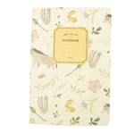 G12G108 Cahier de notes Peinture Journal Carnet de bord pour bureau et école, motif mignon nature fleurs oiseaux animaux, couleur aléatoire, G12G108