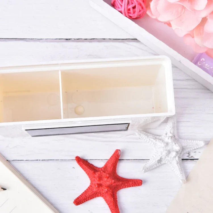 2 boîtes de rangement magnétiques en plastique pour tiroirs, tableaux noirs, stylos craie, organiseur de bureau, boîtes de rangement pour la maison, boîte de rangement magnétique