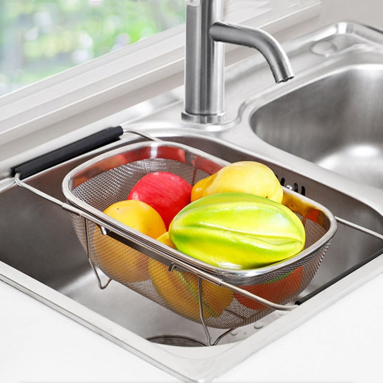 Passoire Pliante en Acier Inoxydable, Outil de Cuisine, Panier Rétractable pour Légumes et Fruits, 24x34x11cm, 18x27x11cm