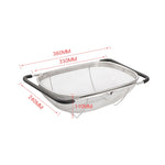 Passoire Pliante en Acier Inoxydable, Outil de Cuisine, Panier Rétractable pour Légumes et Fruits, 24x34x11cm, 18x27x11cm