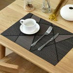 Sets de table créatifs écologiques simples, sous-verre pour tasse à café, taille : 30x45cm