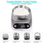 Balance électronique de cuisine en acier inoxydable BOH-C305 avec écran LCD, Spécification : 3kg/0,1g, 3kg/0,1g