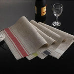 2 PCS sets de table durables en PVC, sous-verre pour tasse à café, sets de table tressés antidérapants, taille : 30x45cm