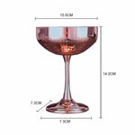 Verre à vin Martini en acier inoxydable 304, motif épi de blé