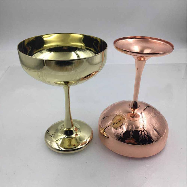 Verre à vin Martini en acier inoxydable 304, motif épi de blé