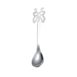 Cuillère à café papillon multicolore en acier inoxydable pour fruits, boissons froides, crème glacée, dessert, thé, argent, or, or rose, arc-en-ciel, noir, violet