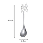Cuillère à café papillon multicolore en acier inoxydable pour fruits, boissons froides, crème glacée, dessert, thé, argent, or, or rose, arc-en-ciel, noir, violet