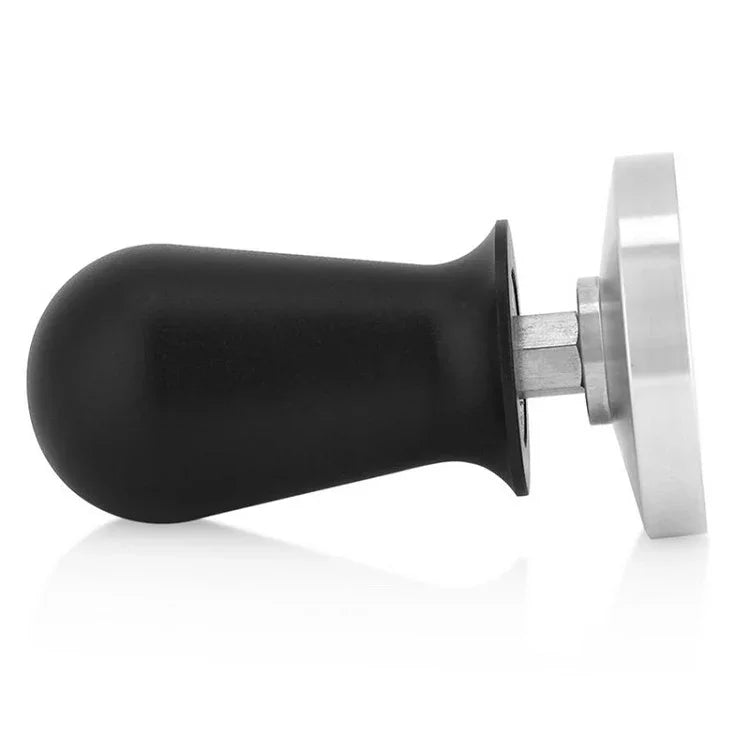 Pilon à poudre de café en acier inoxydable avec presse à poudre en alumine à pression constante, 58mm noir