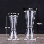 2 PCS PC Petite Tasse à Mesurer Dispositif Double-tête Graduée Lait Thé Tasse à Mesurer Oz, Grande