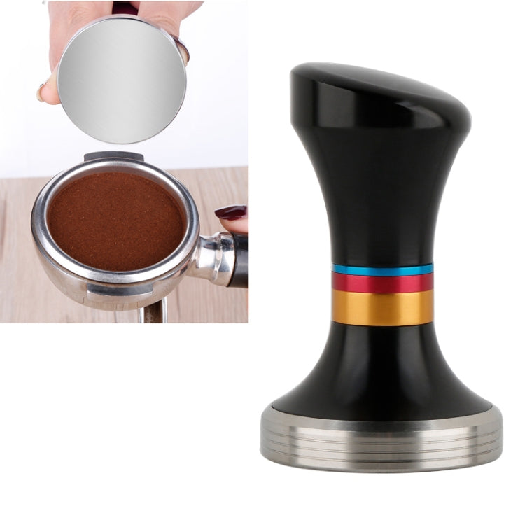 Tasseur à café 58 mm en acier inoxydable, marteau à poudre de café à base plate