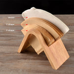 Support de filtre à café, Support de rangement à café, Boîte à filtres, Support de base en papier, Présentoir, Support en V en bois