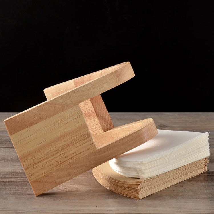 Support de filtre à café, Support de rangement à café, Boîte à filtres, Support de base en papier, Présentoir, Support en V en bois