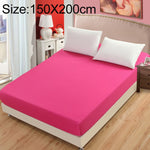 Protège-matelas uni, tapis de lit, housse de matelas avec drap-housse, 180x200cm, 150x200cm