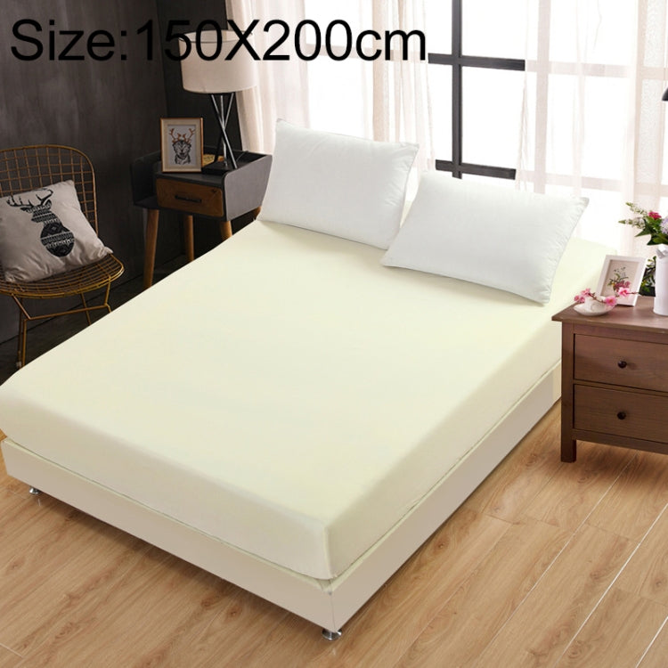Protège-matelas uni, tapis de lit, housse de matelas avec drap-housse, 180x200cm, 150x200cm