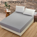 Protège-matelas uni, tapis de lit, housse de matelas avec drap-housse, 180x200cm, 150x200cm