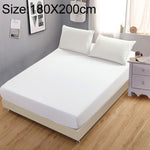 Protège-matelas uni, tapis de lit, housse de matelas avec drap-housse, 180x200cm, 150x200cm