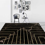 Tapis en marbre texturé à lignes carrées pour salon, 40x60cm, 45x75cm, 60x90cm, 40x120cm, 80x120cm, 80x160cm, 100x160cm, 120x160cm, 150x200cm, 160x230cm