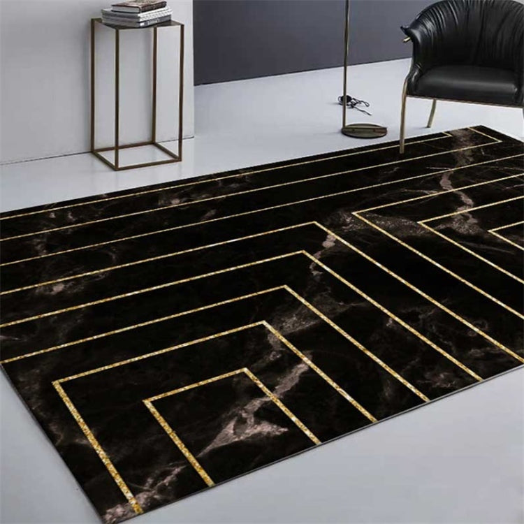 Tapis en marbre texturé à lignes carrées pour salon, 40x60cm, 45x75cm, 60x90cm, 40x120cm, 80x120cm, 80x160cm, 100x160cm, 120x160cm, 150x200cm, 160x230cm