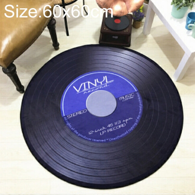 Tapis Rond Décoratif 3D Rétro Créatif DVR Enregistrement CD, Décoration de Salon, Chambre d'Enfant, Diamètre 60cm, Diamètre 80cm, Diamètre 100cm, Diamètre 120cm, Diamètre 160cm, Diamètre 180cm