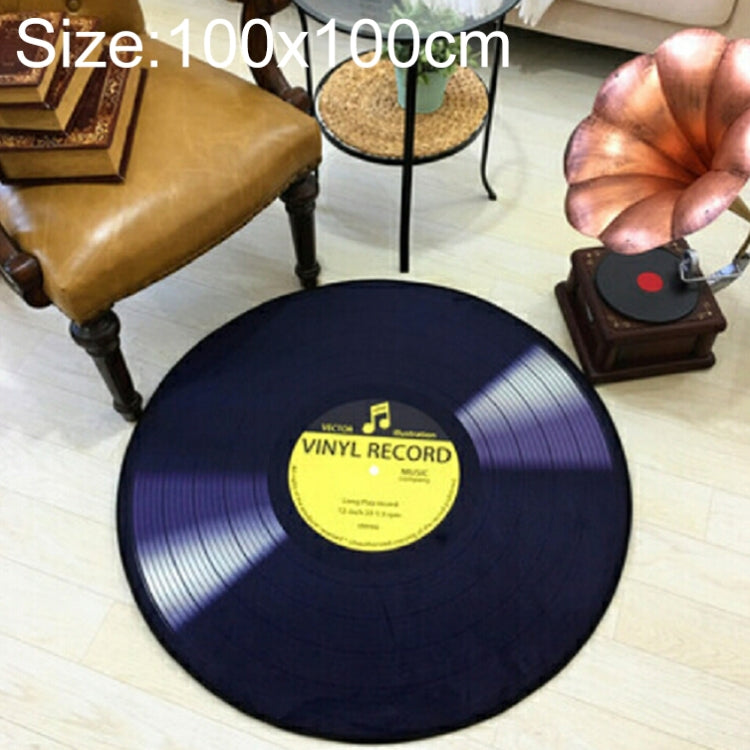 Tapis Rond Décoratif 3D Rétro Créatif DVR Enregistrement CD, Décoration de Salon, Chambre d'Enfant, Diamètre 60cm, Diamètre 80cm, Diamètre 100cm, Diamètre 120cm, Diamètre 160cm, Diamètre 180cm