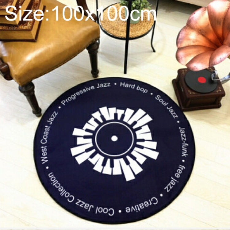 Tapis Rond Décoratif 3D Rétro Créatif DVR Enregistrement CD, Décoration de Salon, Chambre d'Enfant, Diamètre 60cm, Diamètre 80cm, Diamètre 100cm, Diamètre 120cm, Diamètre 160cm, Diamètre 180cm