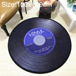 Tapis Rond Décoratif 3D Rétro Créatif DVR Enregistrement CD, Décoration de Salon, Chambre d'Enfant, Diamètre 60cm, Diamètre 80cm, Diamètre 100cm, Diamètre 120cm, Diamètre 160cm, Diamètre 180cm